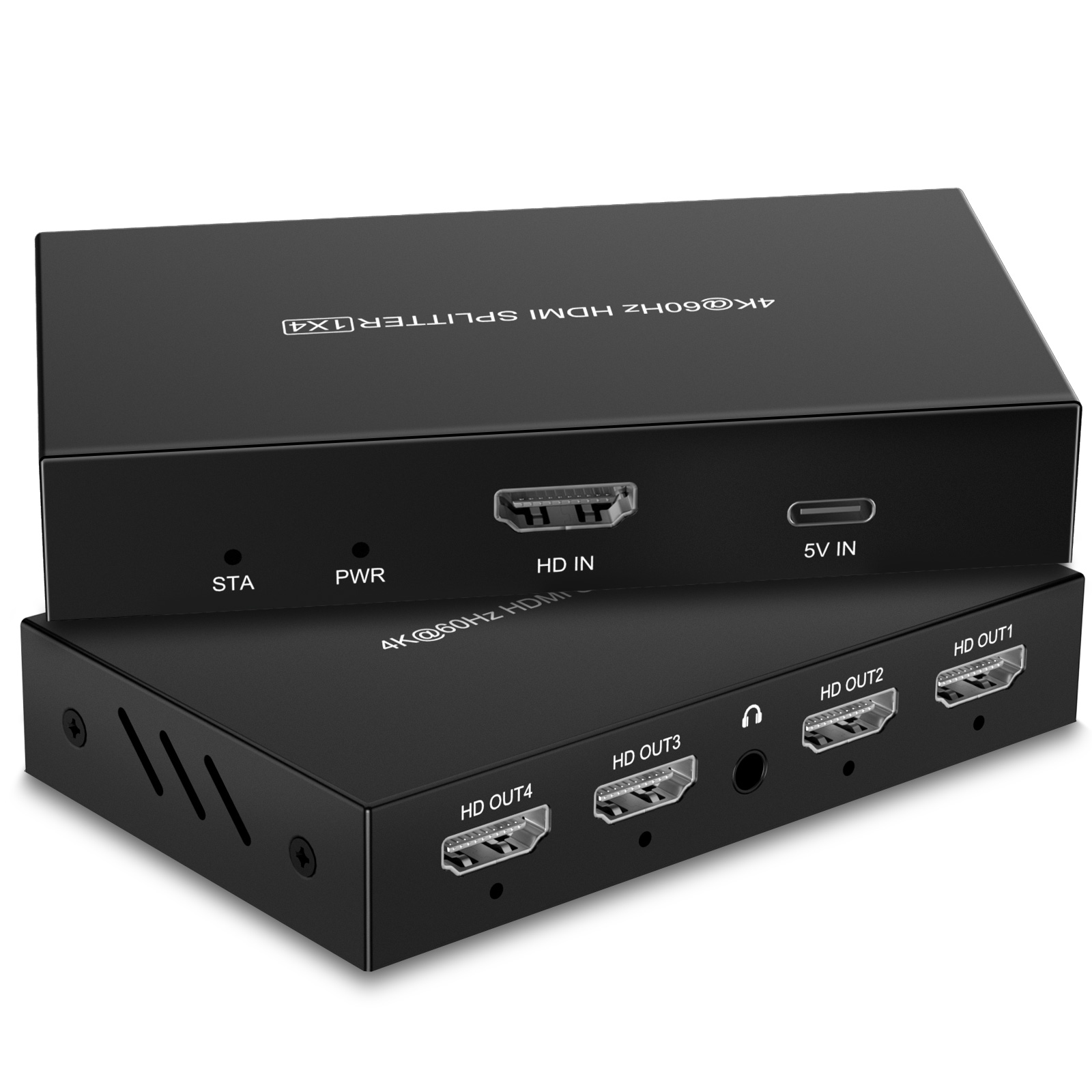 Factory price Mini HD 4k 60hz HDMI Splitter Audio 1 In 4 Out HDCP2.2 Splitter 4 in 1 HDMI 