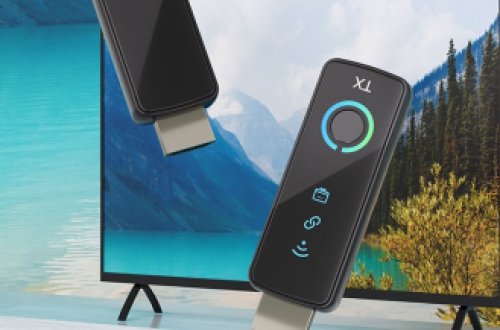 Wireless HDMI Transmitter and Receiver Upgraded LED Display 1080P 60Hz Plug and Play Wireless HDMI E